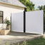 sammenrullelig sidemarkise 200x600 cm hvid