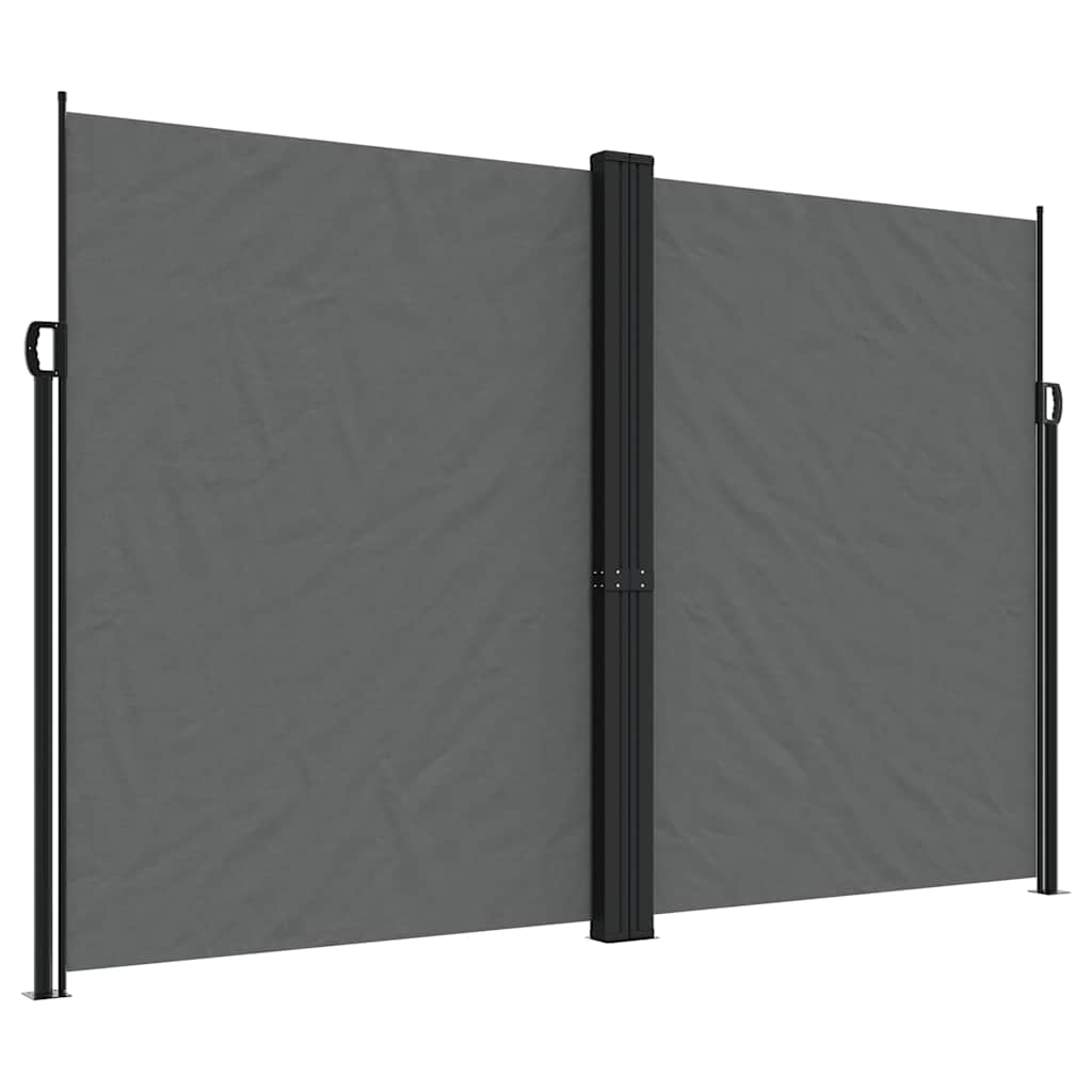 sammenrullelig sidemarkise 220x600 cm antracitgrå