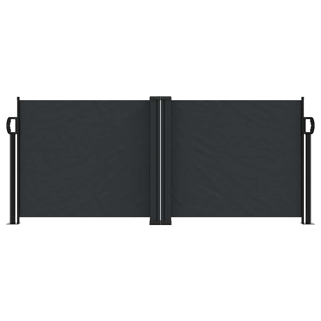 sammenrullelig sidemarkise 100 x 1000 cm sort