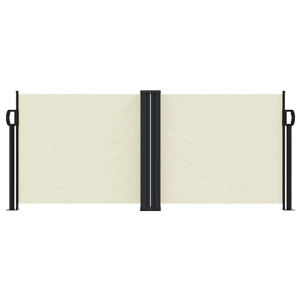 sammenrullelig sidemarkise 100 x 1000 cm cremefarvet