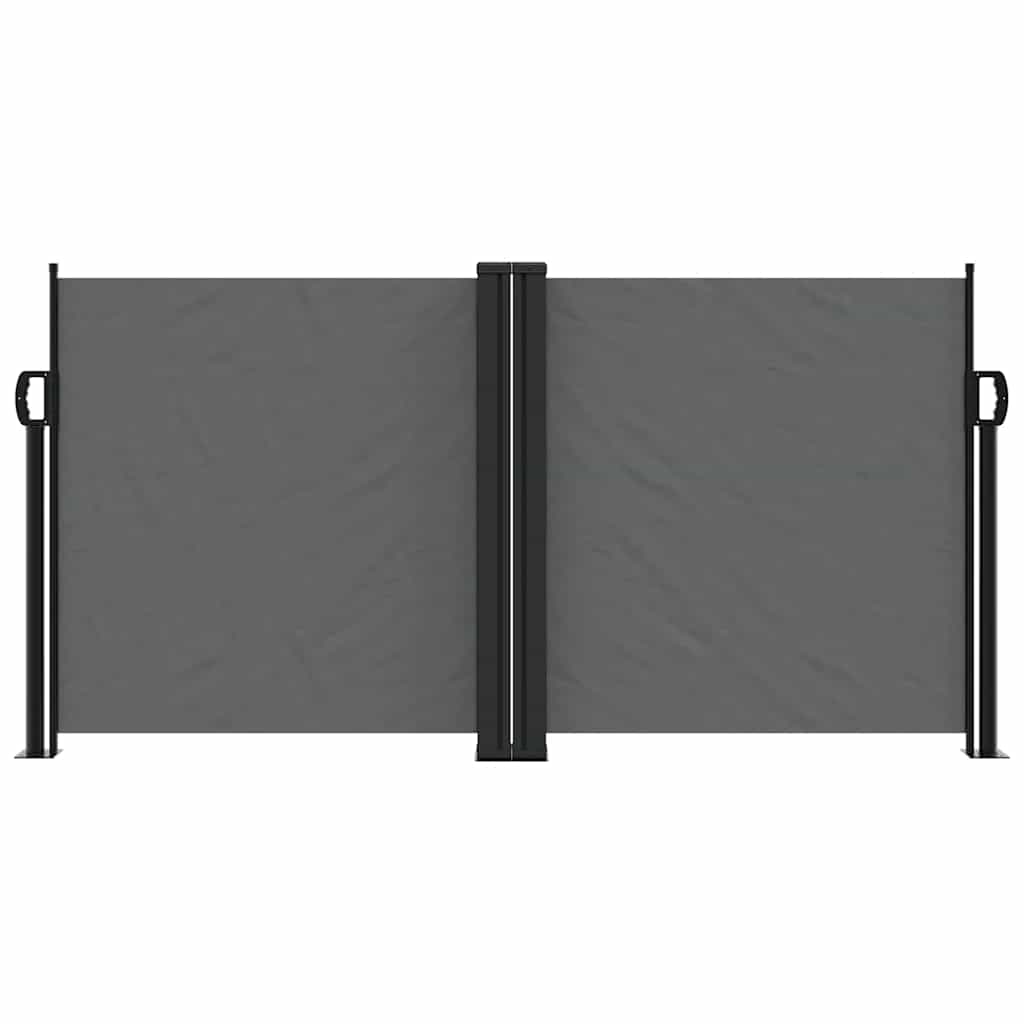 sammenrullelig sidemarkise 120 x 1000 cm antracitgrå