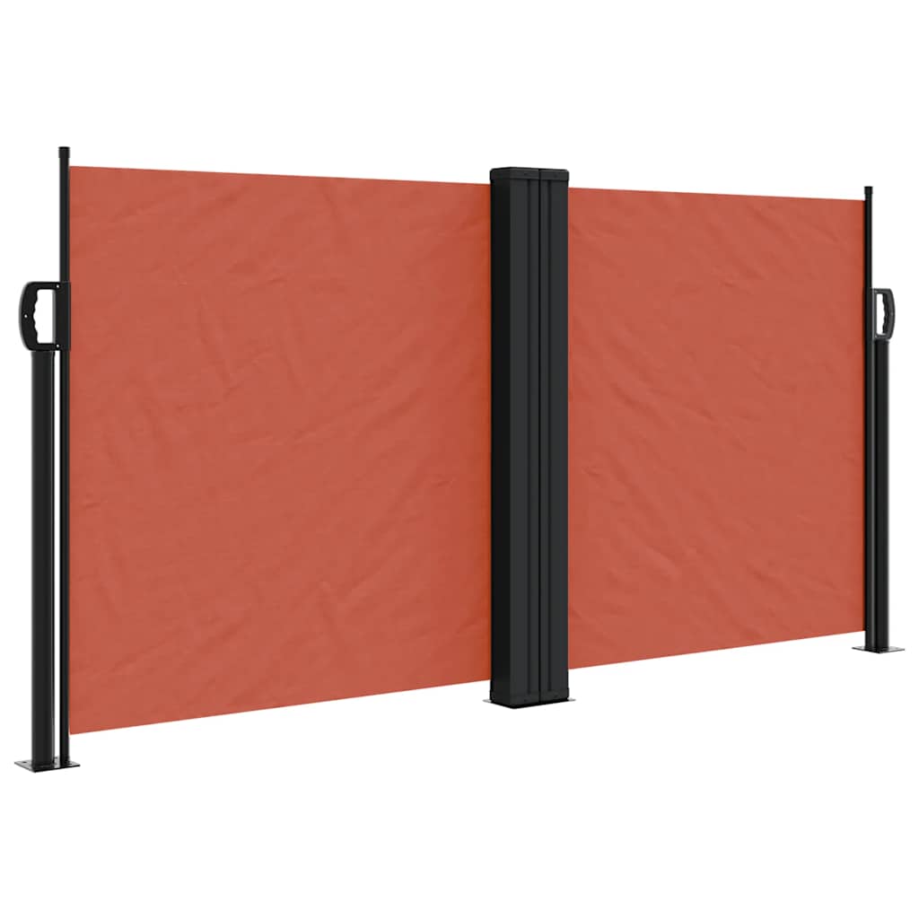 sammenrullelig sidemarkise 120x1000 cm terrakottafarvet