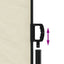 sammenrullelig sidemarkise 180x1000 cm cremefarvet