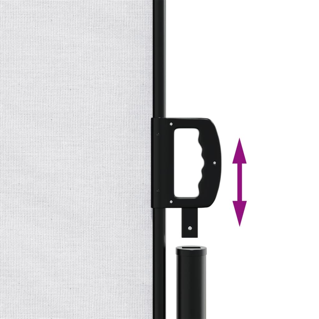 sidemarkise 200x1000 cm sammenrullelig hvid