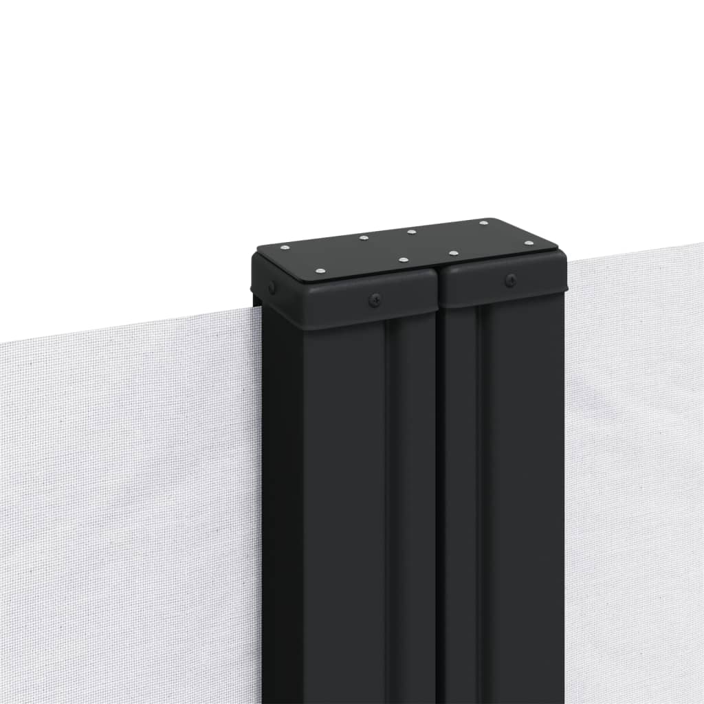 sidemarkise 200x1000 cm sammenrullelig hvid
