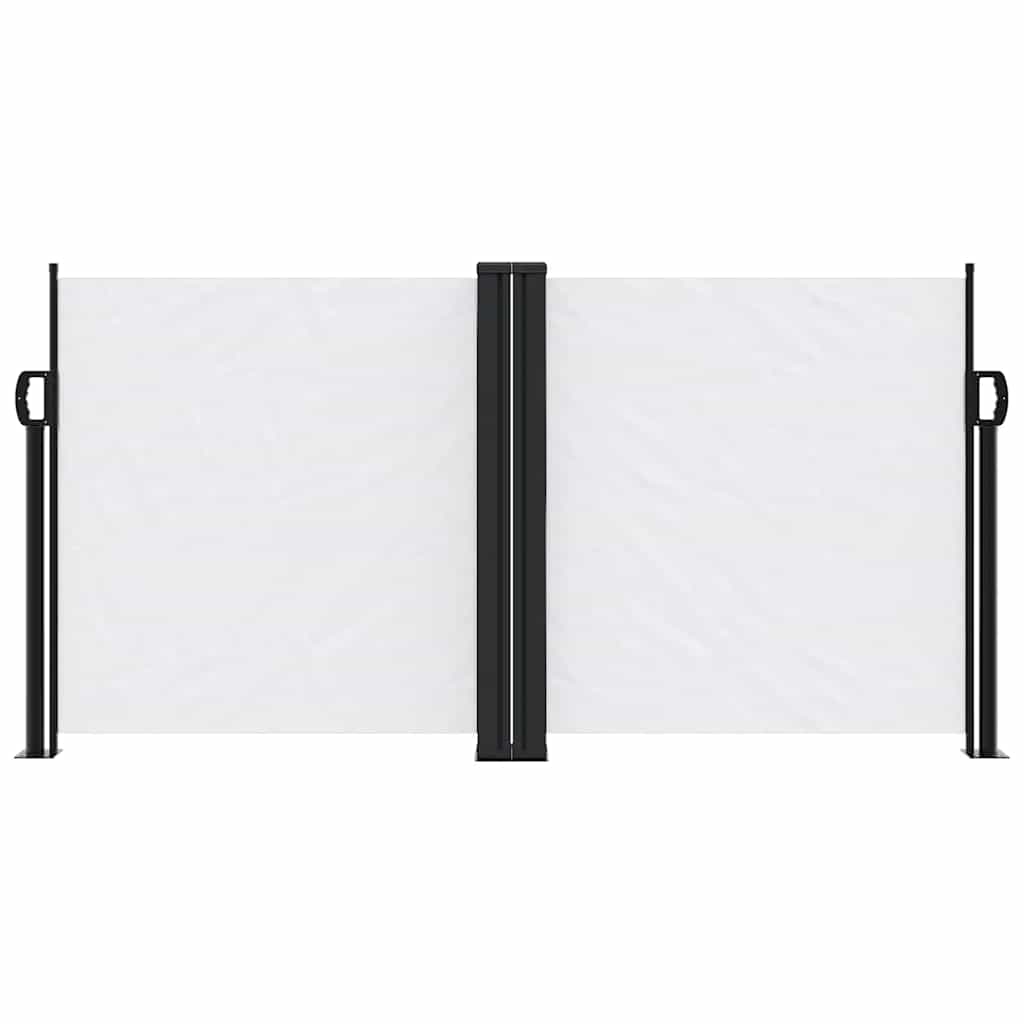 sidemarkise 120x1000 cm sammenrullelig hvid