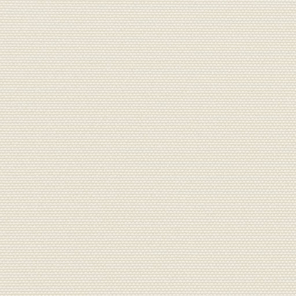 sidemarkise 140x1200 cm sammenrullelig cremefarvet