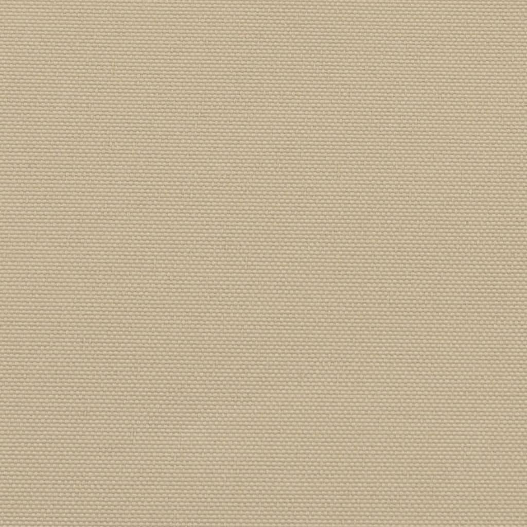 sidemarkise 140x1200 cm sammenrullelig beige