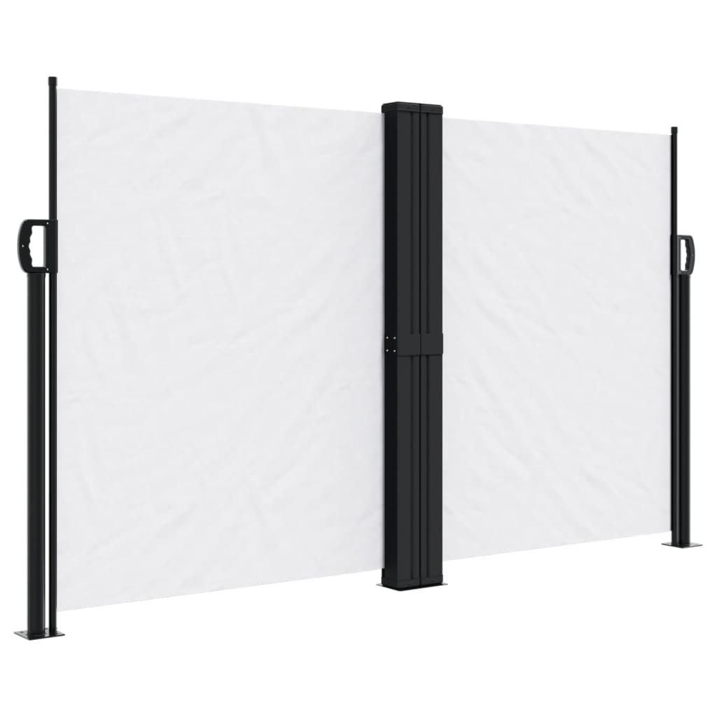 sidemarkise 140x1200 cm sammenrullelig hvid