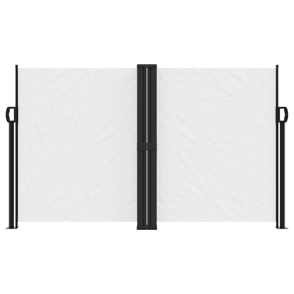 sidemarkise 140x1200 cm sammenrullelig hvid