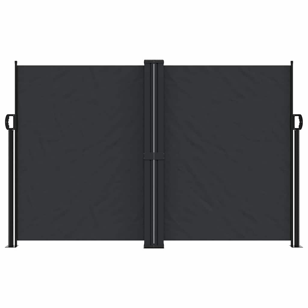 sammenrullelig sidemarkise 160x1200 cm sort