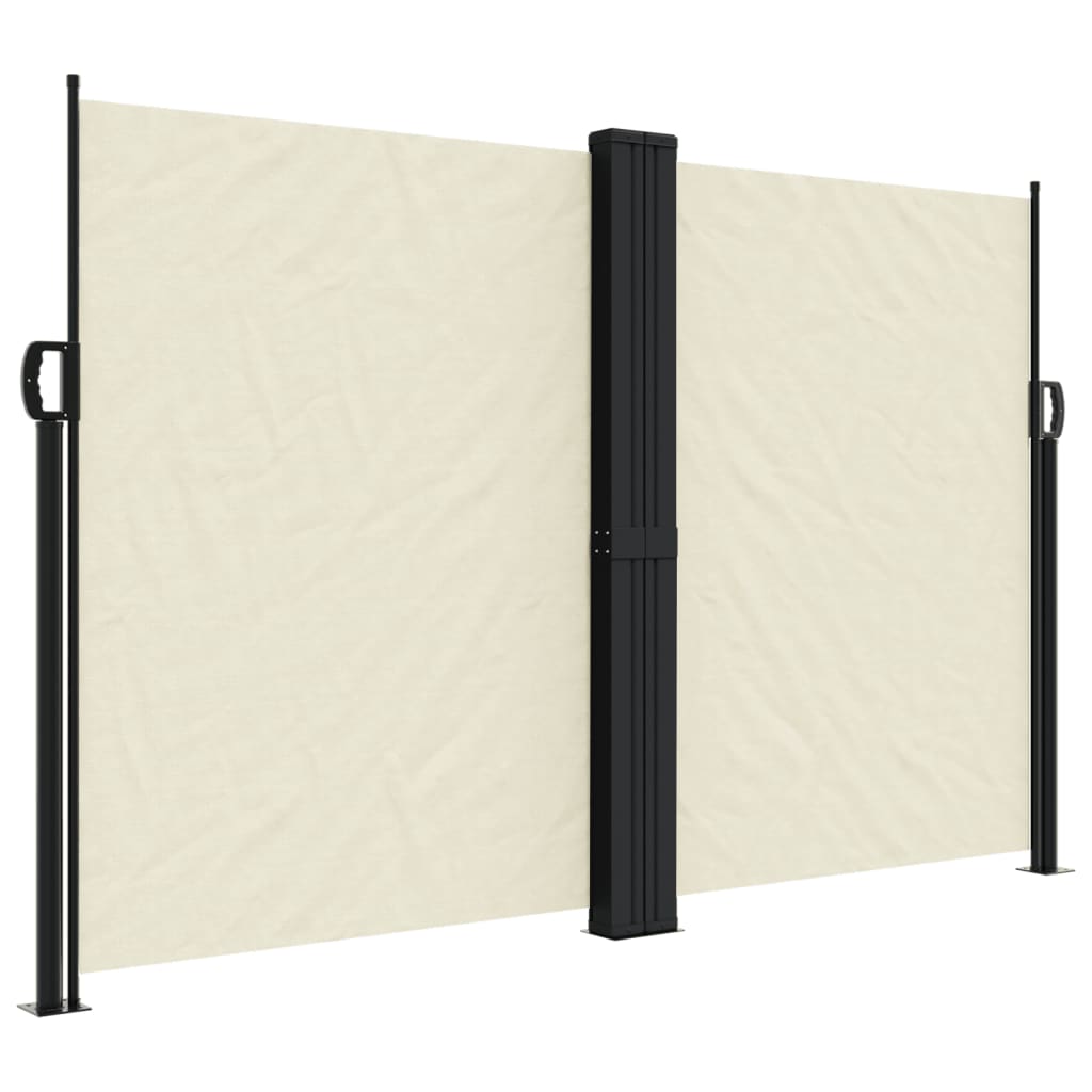 sammenrullelig sidemarkise 160x1200 cm cremefarvet