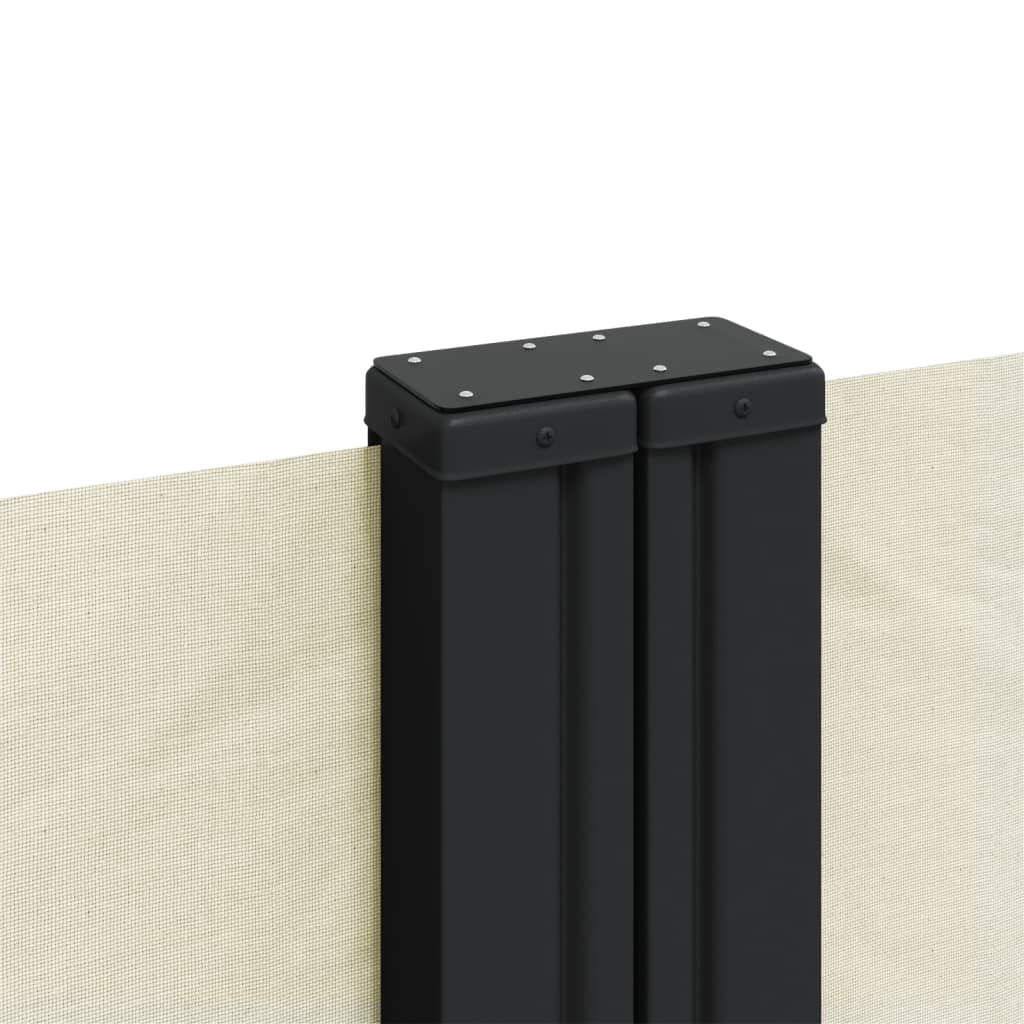sammenrullelig sidemarkise 160x1200 cm cremefarvet