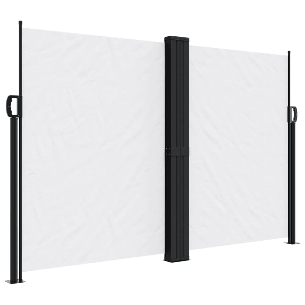 sidemarkise 160x1200 cm sammenrullelig hvid