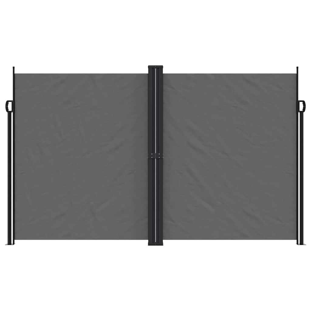 sammenrullelig sidemarkise 200x1200 cm antracitgrå