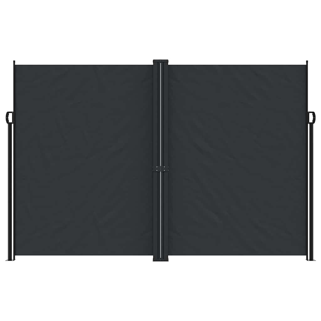 sammenrullelig sidemarkise 220x1200 cm sort