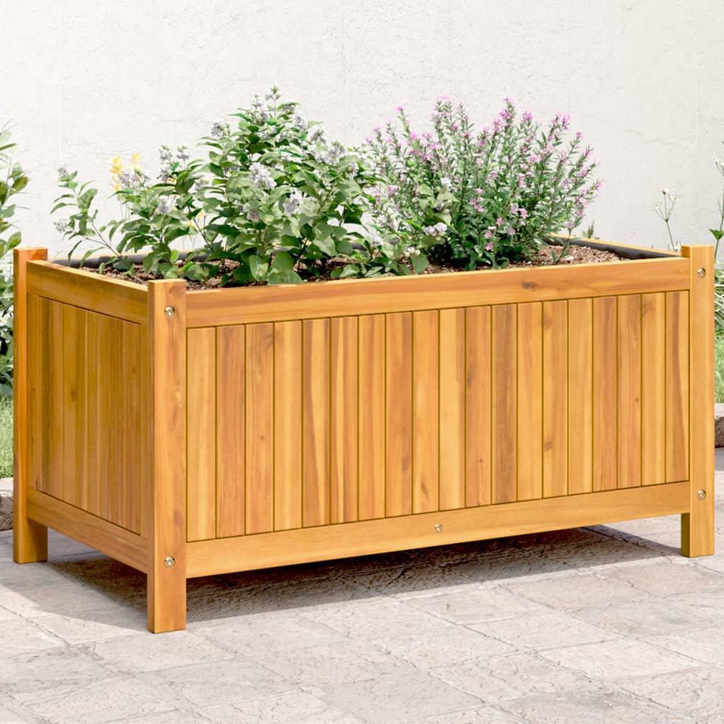 plantekasse med for 80x42x40 cm massivt akacietræ