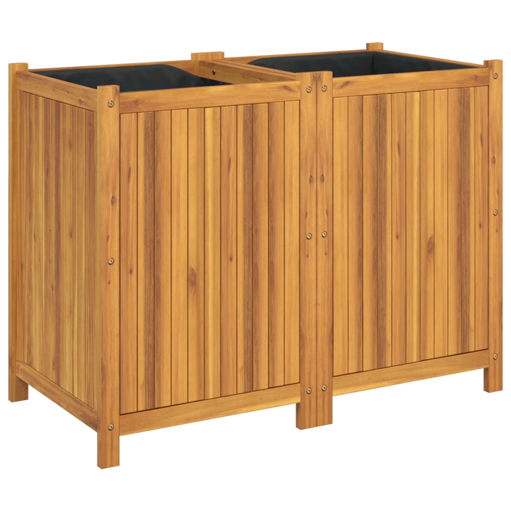 plantekasse med for 100x50x75 cm massivt akacietræ