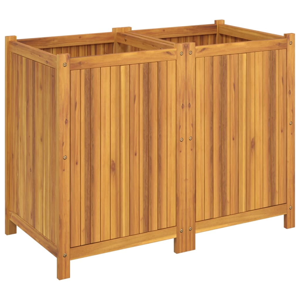 plantekasse med for 100x50x75 cm massivt akacietræ