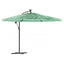 haveparasol med stålstang 269x269x235 cm grøn