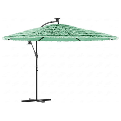 haveparasol med stålstang 269x269x235 cm grøn