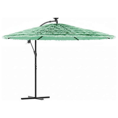 haveparasol med stålstang 290x290x238 cm grøn