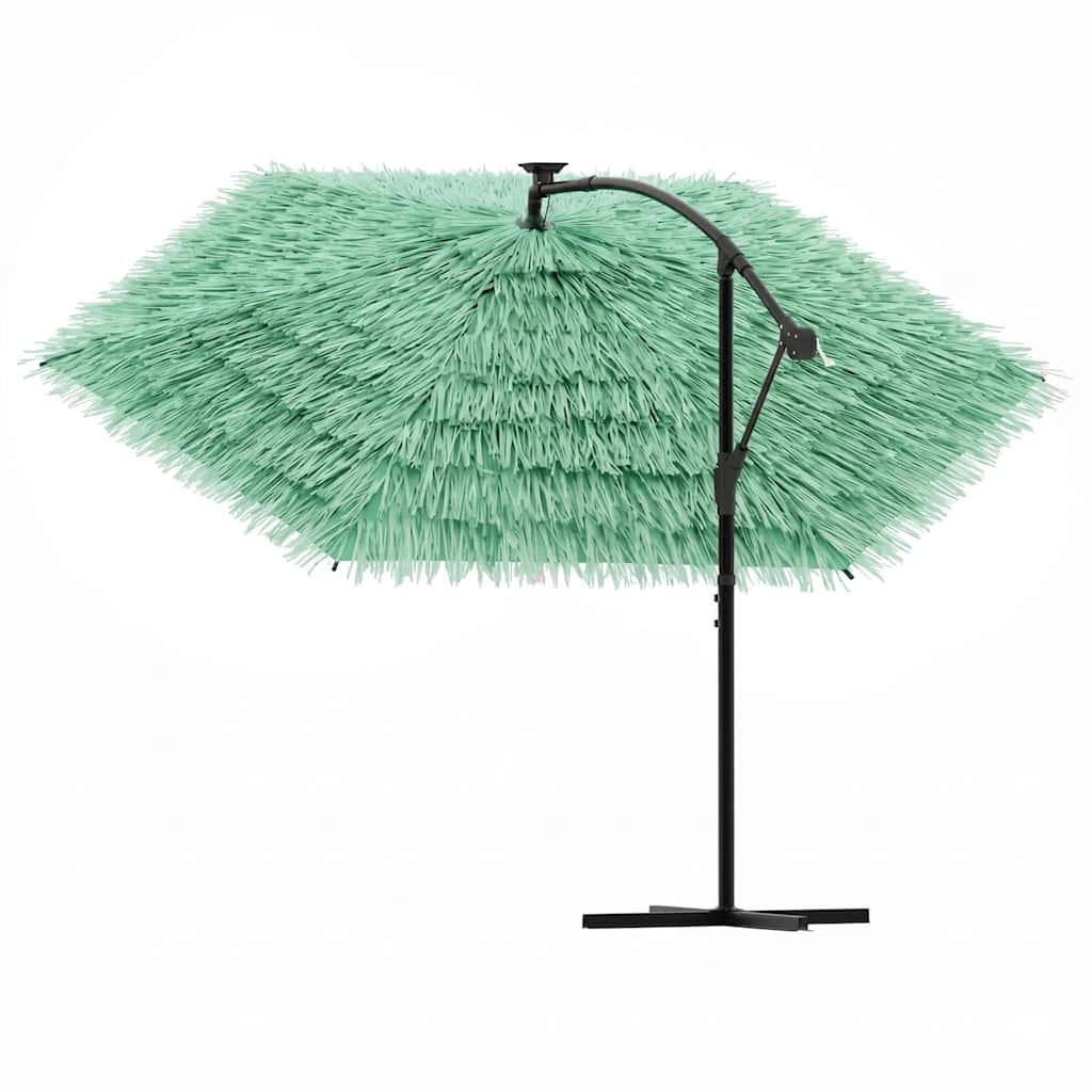 haveparasol med stålstang 290x290x238 cm grøn