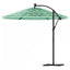 haveparasol med stålstang 290x290x238 cm grøn