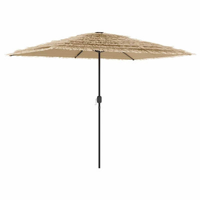 haveparasol med stålstang 300x200x250 cm brun