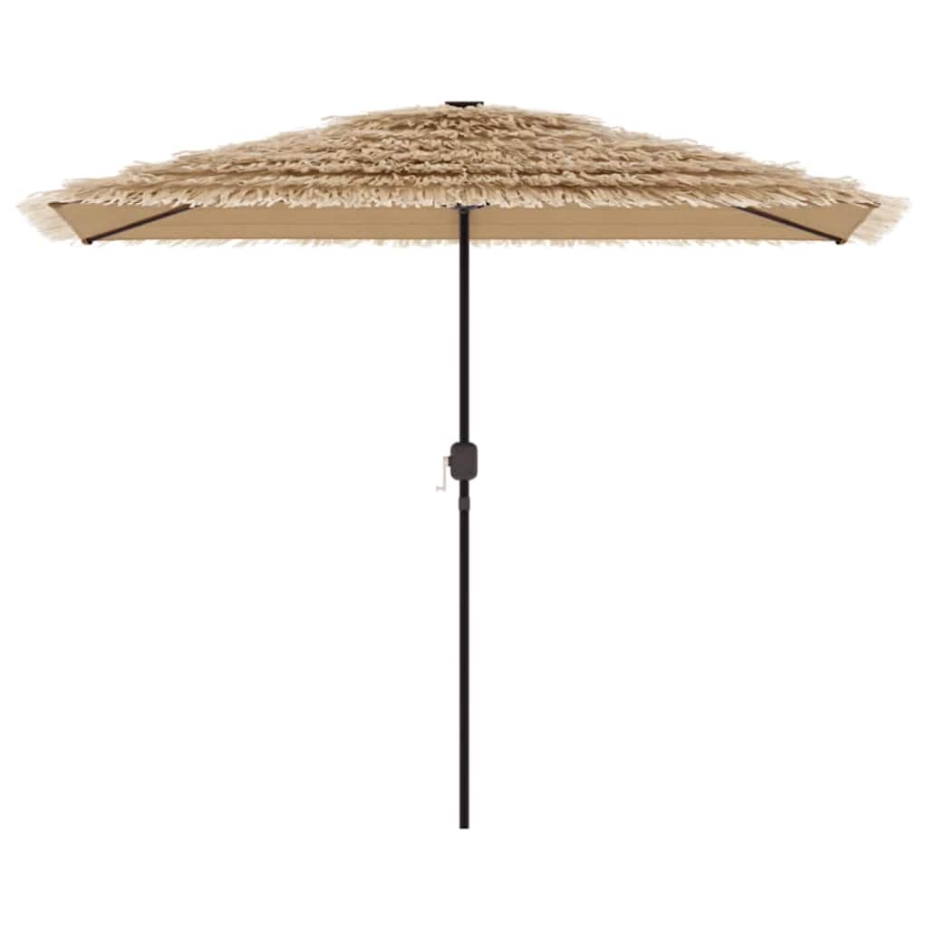 haveparasol med stålstang 300x200x250 cm brun