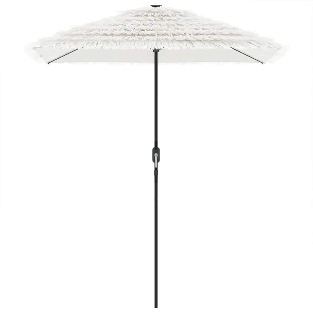 haveparasol med stålstang 300x200x250 cm hvid