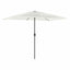 haveparasol med stålstang 300x200x250 cm hvid