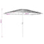 haveparasol med stålstang 300x200x250 cm hvid