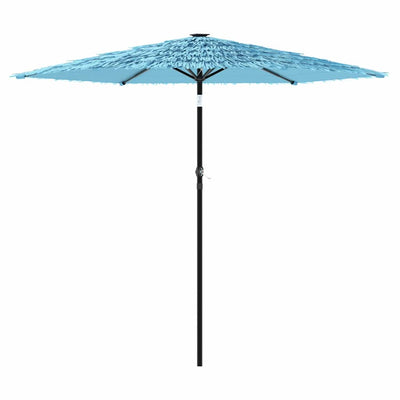haveparasol med stålstang 268x268x226 cm blå