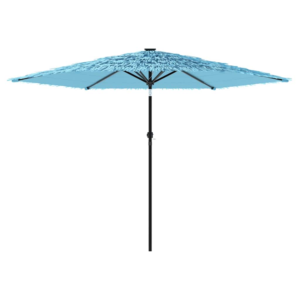 haveparasol med stålstang 288x288x225 cm blå
