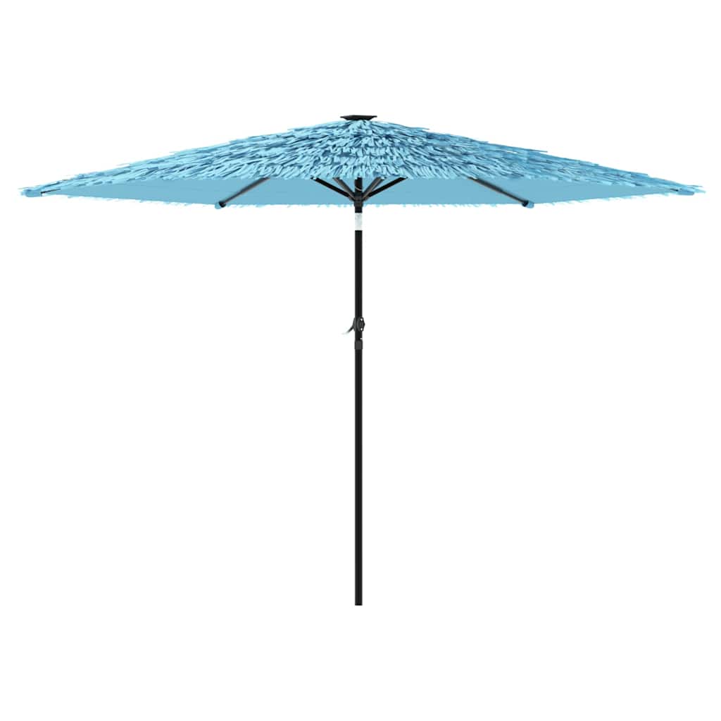 haveparasol med stålstang 288x288x225 cm blå