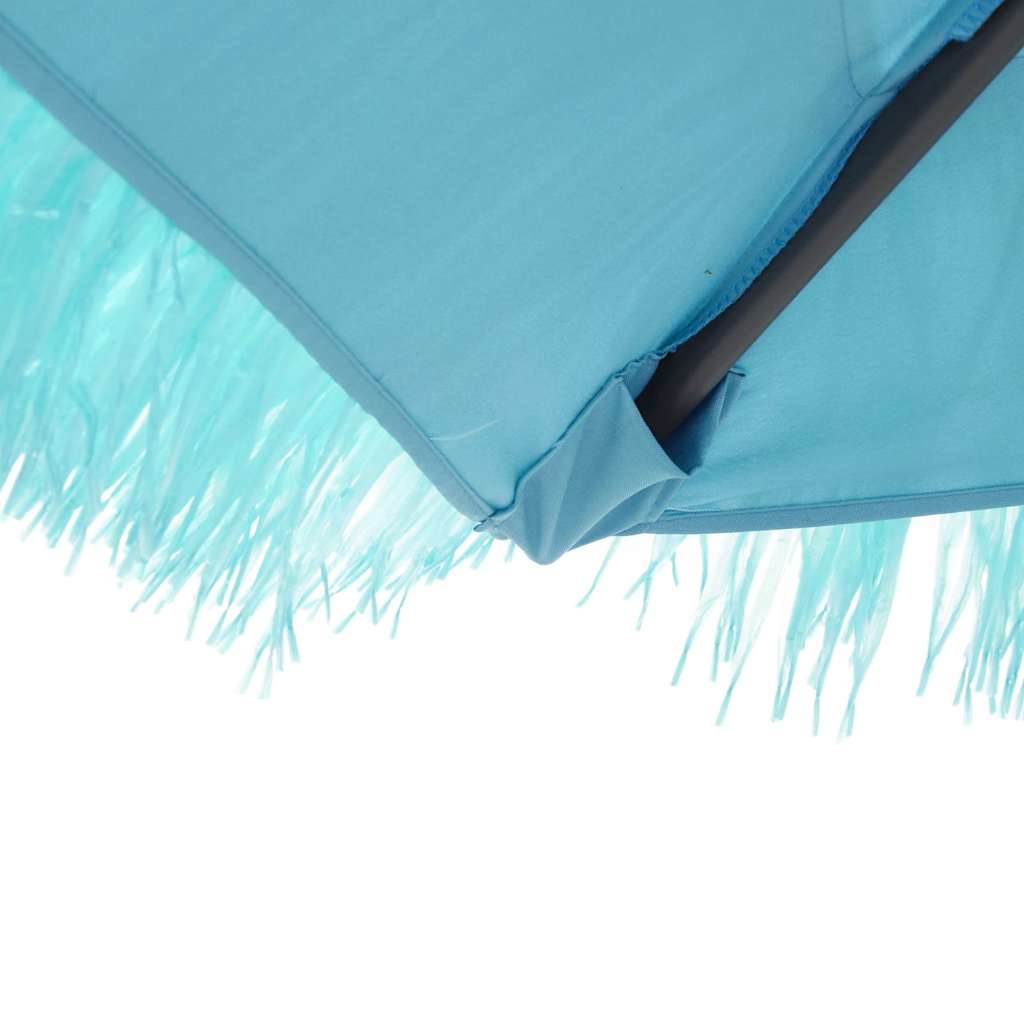 haveparasol med stålstang 288x288x225 cm blå