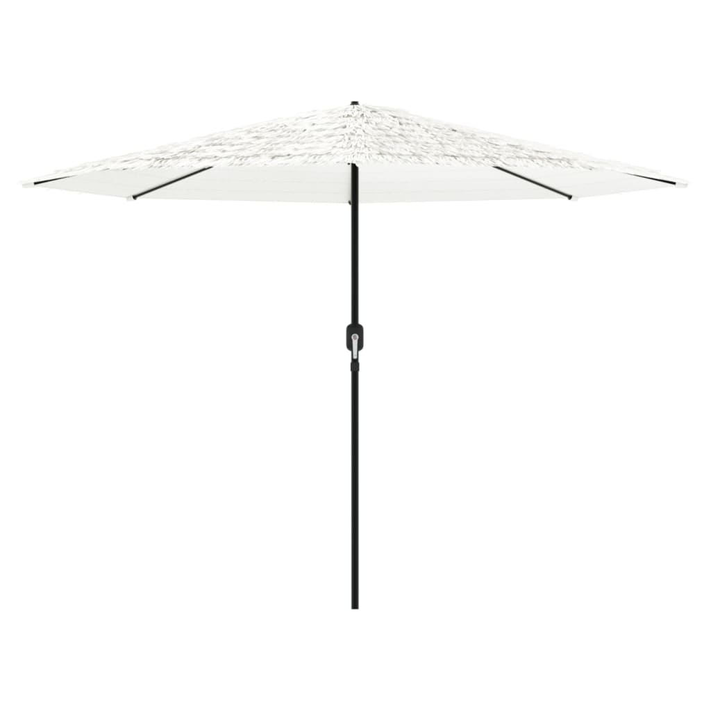 parasol med stålstang 324x324x247 cm hvid