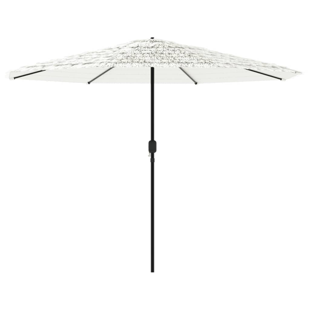 parasol med stålstang 324x324x247 cm hvid