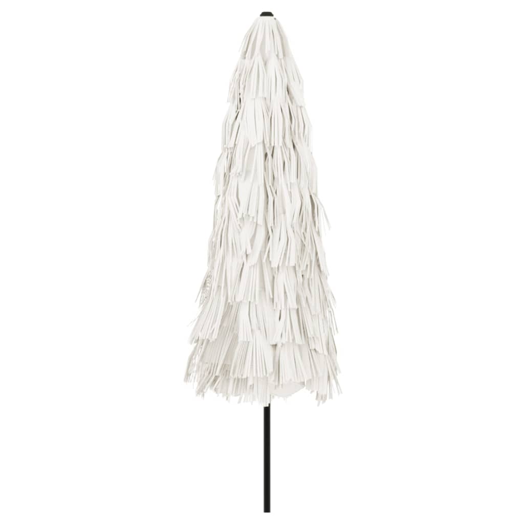 parasol med stålstang 324x324x247 cm hvid