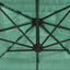 haveparasol med stålstang 388x388x248 cm grøn