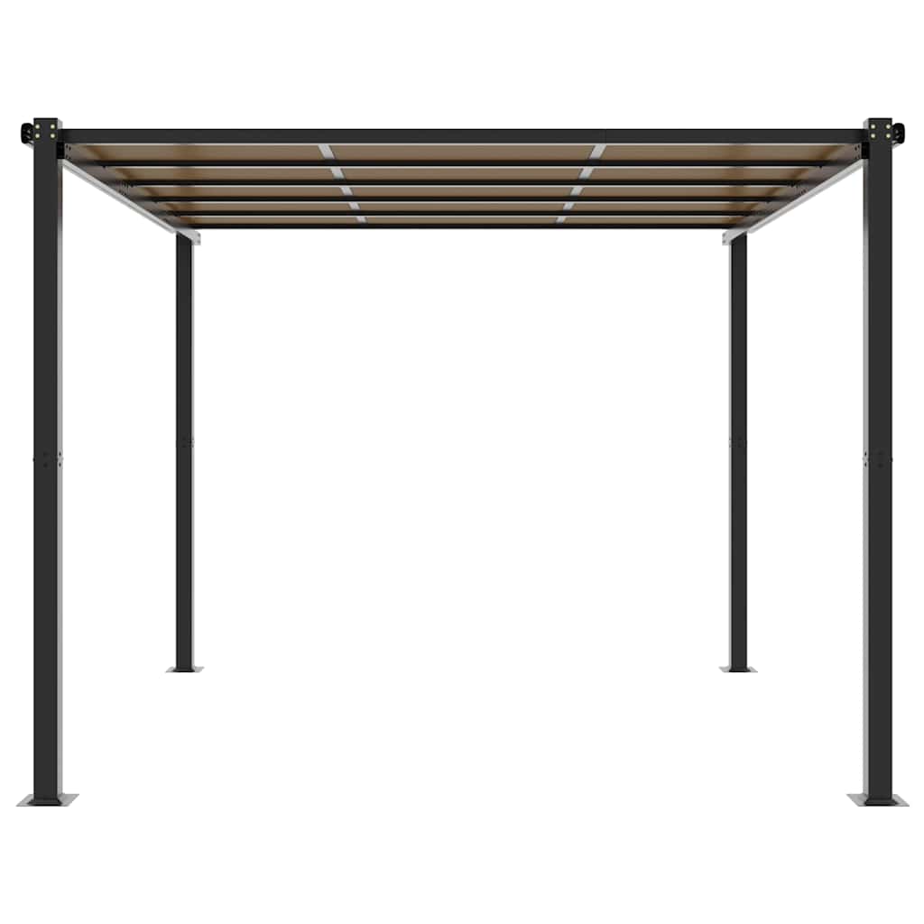 havepavillon 3x3 m aluminium antracitgrå
