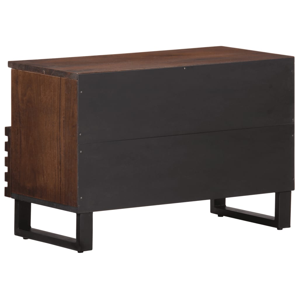 tv-bord 70x34x46 cm massivt mangotræ brun