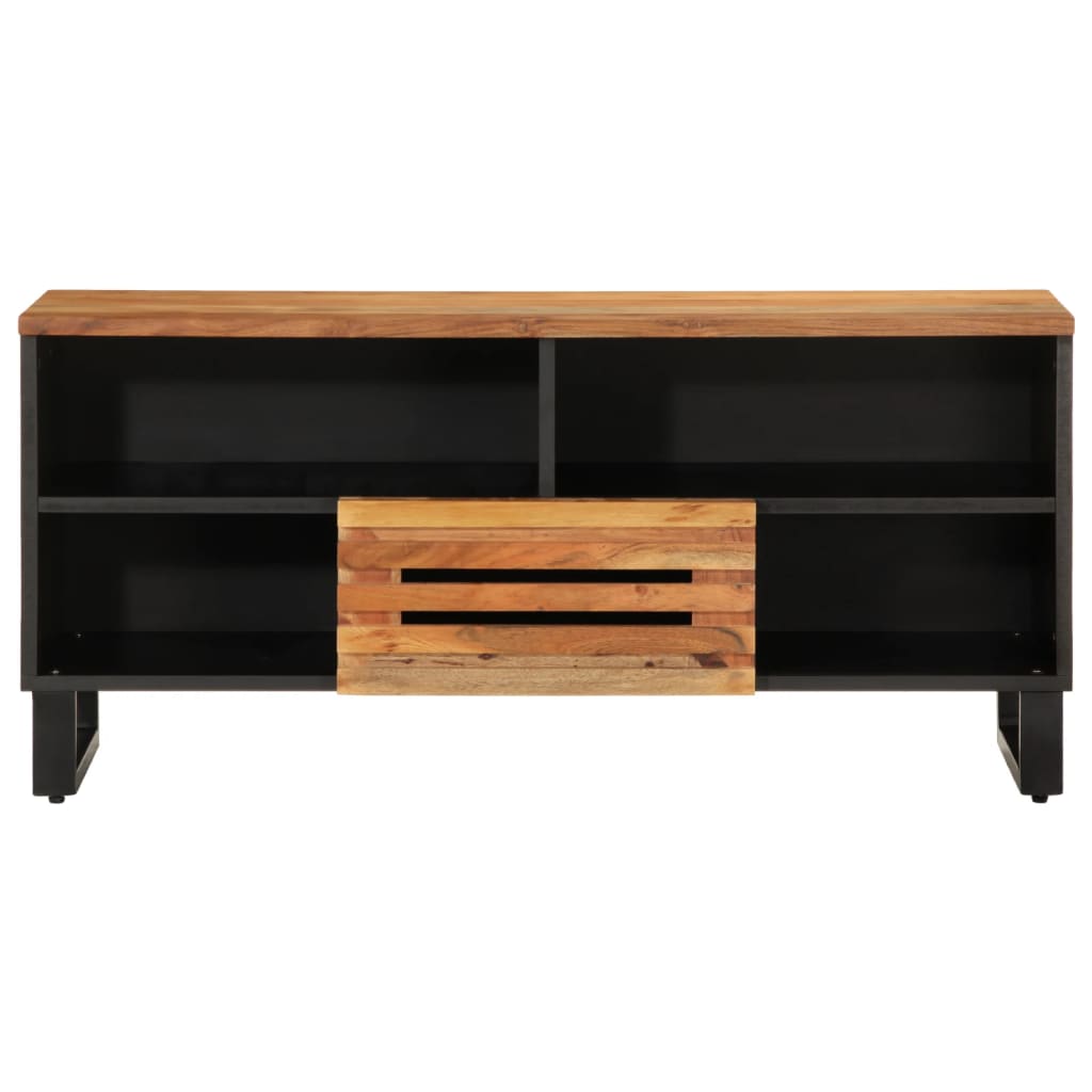 tv-bord 100x34x46 cm massivt akacietræ