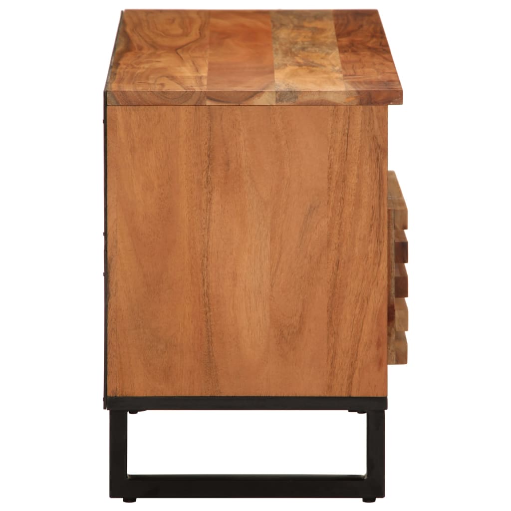 tv-bord 100x34x46 cm massivt akacietræ