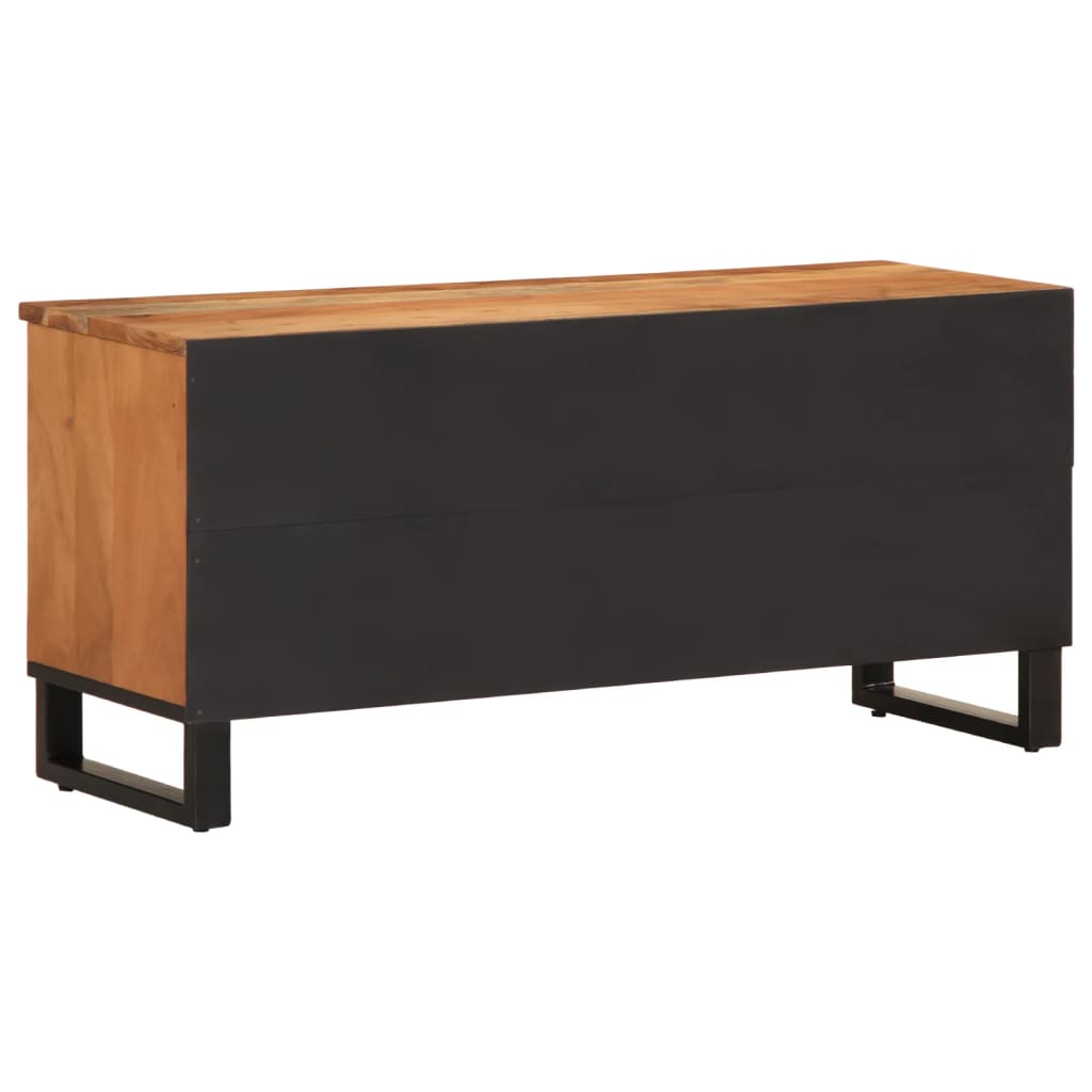 tv-bord 100x34x46 cm massivt akacietræ