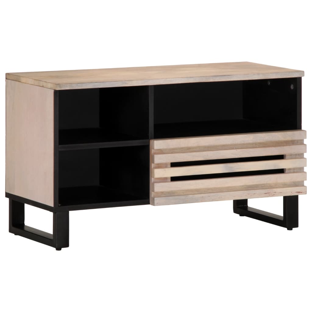 tv-bord 80x34x46 cm massivt mangotræ