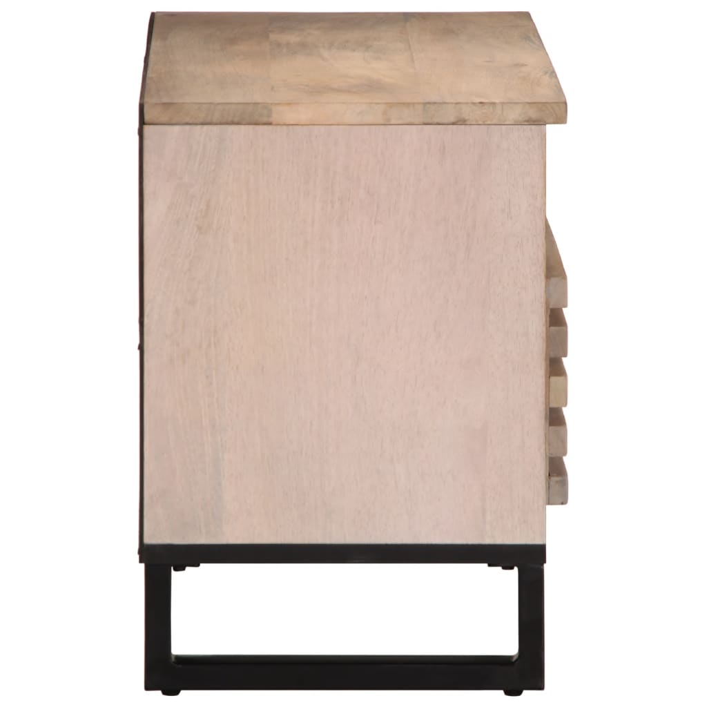 tv-bord 80x34x46 cm massivt mangotræ