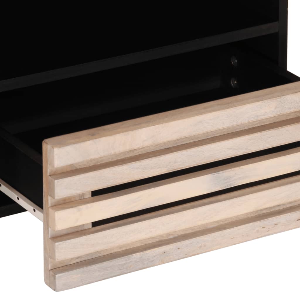 tv-bord 80x34x46 cm massivt mangotræ