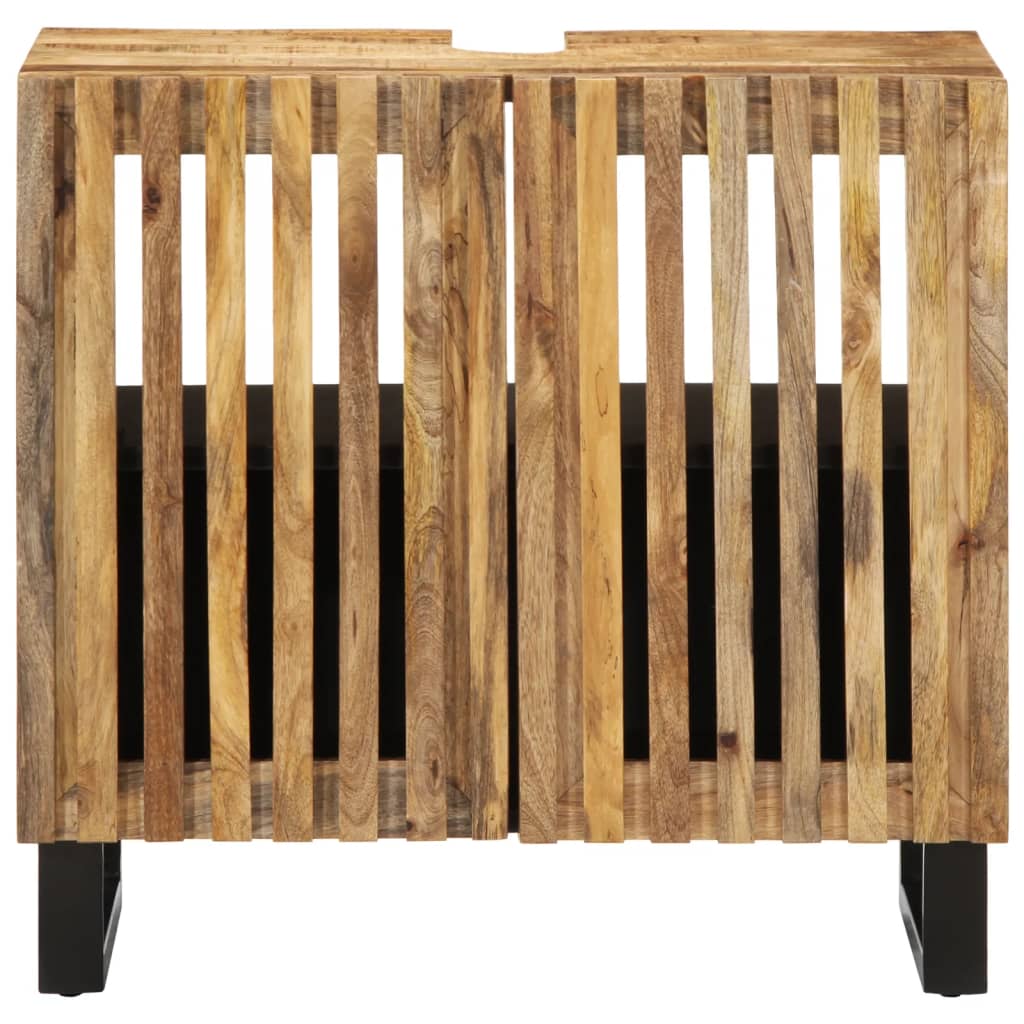 underskab til vask 62x34x58 cm massivt ru mangotræ